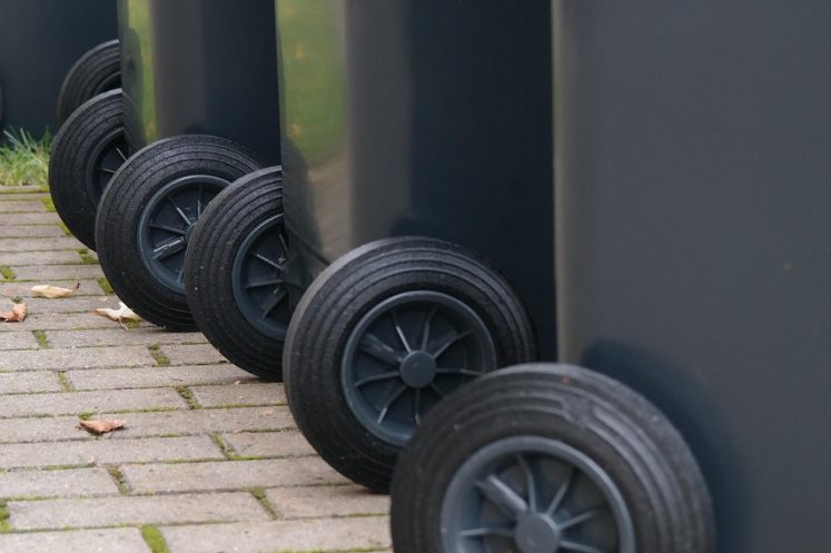garbage can, bikes, mobile, waste, garbage, ton, waste bins, ton of plastic, black, large refuse containers, mgb, waste bin, waste container, trash can, container